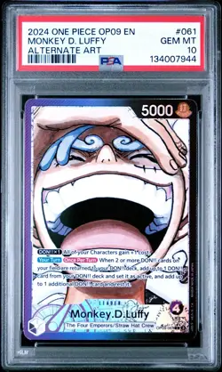 PSA 10 MONKEY D LUFFY OP09-061 EMPERORS IN THE NEW WORLD ONE PIECE 😍 - Image 1