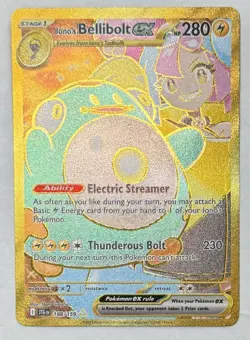Ionos Bellibolt EX 188/159 Gold Hyper Rare - Journey Together Pokemon TCG 2025 - Image 1