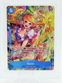 Gem Mint Nami Alt Art OP11-054 A Fist of Divine Speed - One Piece TCG BGS 9.5 - Image 2