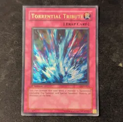 Yu-Gi-Oh Torrential Tribute LON-025 1st Edition Holo - Vintage Trap Card - Image 1