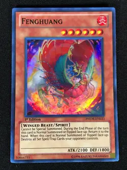 Yugioh Fenghuang PHSW-EN033 1st Super (NM) - Image 1