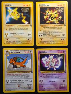 Pokemon Kids WB First Movie Promo Lot (4) Pikachu Mewtwo Dragonite Electabuzz - Image 1