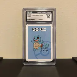 CGC 10 Squirtle Old Maid 2019 Japanese Pokemon Card - Image 1