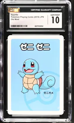 CGC 10 Squirtle Old Maid 2019 Japanese Pokemon Card - Image 1