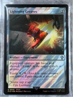 Lightning Greaves Surge Foil 349 MTG Final Fantasy FIC NM X1 - Image 1