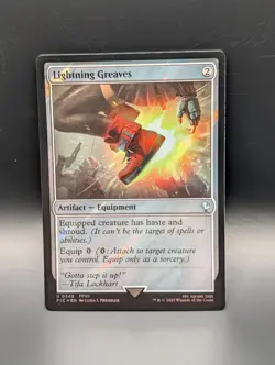 MTG - Lightning Greaves - SURGE FOIL - Artifact Equipment - FIC 349 - NM - Image 1