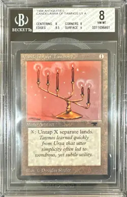 1994 MTG Antiquities Candelabra of Tawnos Magic the Gathering BGS 8 Near Mint - Image 1
