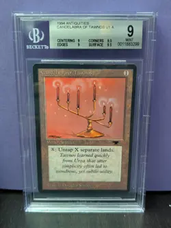 Candelabra of Tawnos * ANTIQUITIES * BGS 9 Mint (9/9/9.5/9.5) * MtG Rare - Image 1