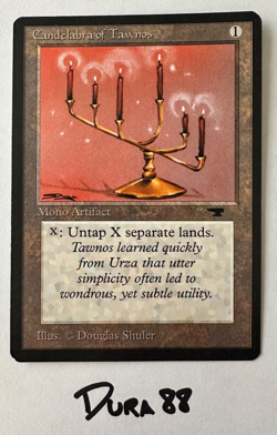 MTG Candelabra of Tawnos Antiquities NM Vintage 1993-1994 Magic The Gathering - Image 1