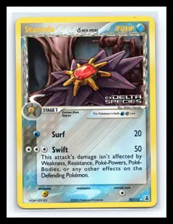 💥 Starmie 30/113 EX Delta Species Stamped Pokemon Card Holo Foil Rare - Image 1