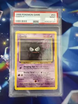 Pokemon TCG Base Set 1999-2000 Gastly 50/102 PSA 9 - Image 1