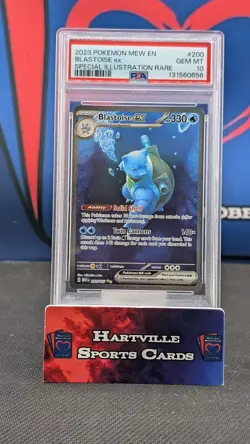 POKEMON PSA 10 Blastoise ex 200/165 Sv: Scarlet & Violet 151 Holo - Image 1