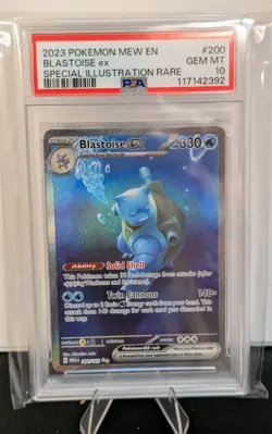 Blastoise ex 200/165 SIR Pokemon Sv: Scarlet & Violet 151 Holo PSA 10 Gem Mint - Image 1