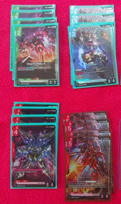 Gundam Card Game Newtype Rising Bulk Lot LRs/Rs x45 Sinanju LR+ Unicorn Banshee - Image 3