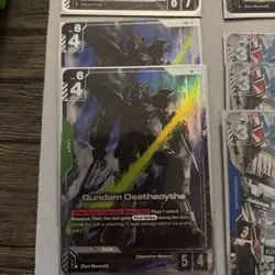 Gundam Card Game Alt Art Death Scythe /Wing Zero Deck With Beta Resources Meta - Image 3