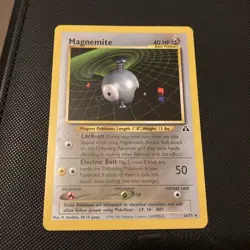 Pokemon Card TCG Magnemite 26/75 Neo Discovery Rare Non Holo Unlimited WOTC NM - Image 1