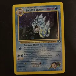 Giovanni's Gyarados 5/132 Gym Challenge 2000 Holo Rare WOTC Pokemon Card TCG - Image 1