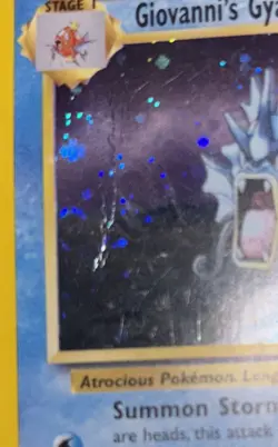 Giovanni's Gyarados 5/132 Gym Challenge 2000 Holo Rare WOTC Pokemon Card TCG - Image 2