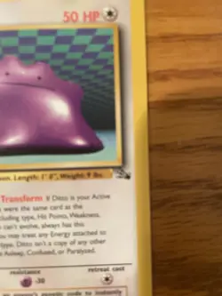 Ditto 18/62 Fossil Set - Non-Holo Rare Pokemon Card - (No Hard Case) - Image 5