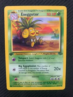 Exeggutor 35/164 1st Edition Uncommon Pokemon Card - 1999 Jungle set - HP/MP - Image 1