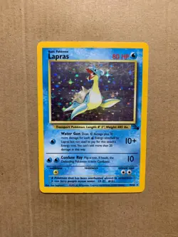 Lapras 10/62 Fossil Set - Holo Pokemon Card - LP - Image 1