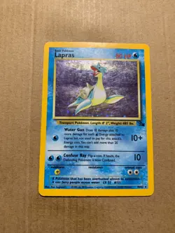 Lapras 10/62 Fossil Set - Holo Pokemon Card - LP - Image 2