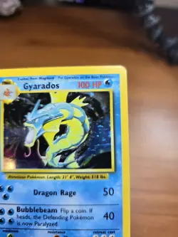 Pokemon Gyarados TCG Base Set Holo Card 6/102 Unlimited Rare LP - Image 3