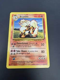 Arcanine 23/102 Uncommon Base Set - Pokemon Card - LP - Image 1