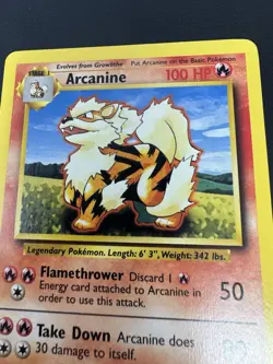 Arcanine 23/102 Uncommon Base Set - Pokemon Card - LP - Image 2