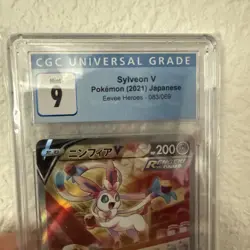 CGC 9 Sylveon V 083/069 SR Alt Art Eevee Heroes Pokemon Card Japanese 2021 #3 - Image 1