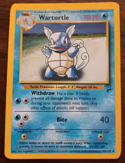 Pokemon TCG Wartortle Promo Card 63/130 Excellent - Image 1
