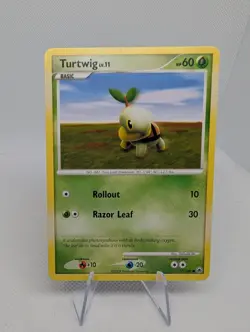 Turtwig 77/100 Burger King Platinum Promo 2009 Majestic Dawn Pokemon LP - Image 1