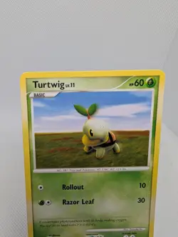 Turtwig 77/100 Burger King Platinum Promo 2009 Majestic Dawn Pokemon LP - Image 2