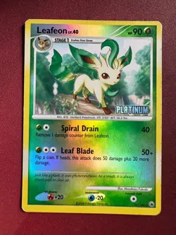 LEAFEON 24/100 Majestic Dawn PLATINUM STAMPED Burger King PROMO Pokemon TCG card - Image 1