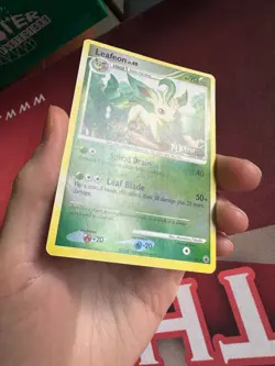 LEAFEON 24/100 Majestic Dawn PLATINUM STAMPED Burger King PROMO Pokemon TCG card - Image 2