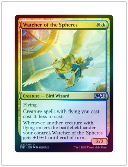 1x Watcher of the Spheres, Foil, Magic the Gathering MTG NM - Image 1