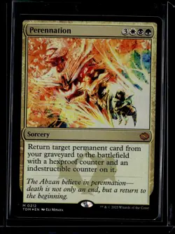 Perennation - 212 - Foil - TDM - NM- MTG Magic the Gathering - Image 1
