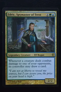 Magic The Gathering MTG EDRIC, SPYMASTER OF TREST Conspiracy LP Lightly Played - Image 1