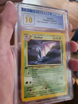 (POP 6) CGC 10 PRISTINE 2001 Pokemon Neo Revelation 1st Edition Golbat 29/64 - Image 1