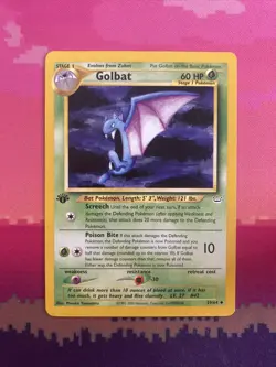 Pokemon Card Golbat Neo Revelation 1st Edition Uncommon 29/64 Near Mint - Image 1