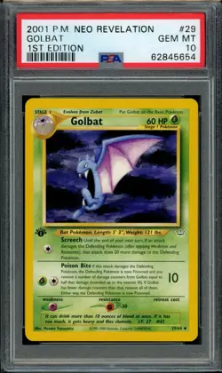 PSA 10 Golbat 29/64 Neo Revelation 1st Edition 2001 Pokemon - Image 1