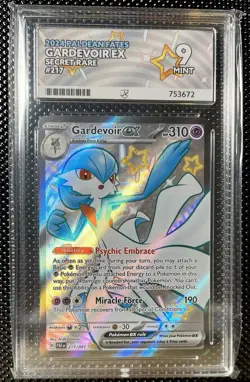 Pokemon TCG Holo Paldean Fates Gardevoir EX 217/091 Ace 9 Mint - Image 1