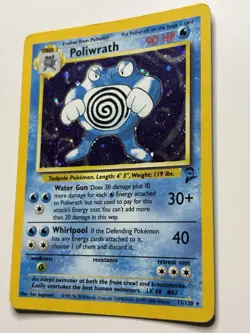 Poliwrath 15/130 Base Set 2 Holo Pokemon TCG MP - Image 3