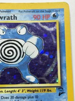 Poliwrath 15/130 Base Set 2 Holo Pokemon TCG MP - Image 4