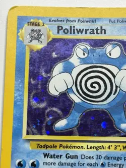 Poliwrath 15/130 Base Set 2 Holo Pokemon TCG MP - Image 5