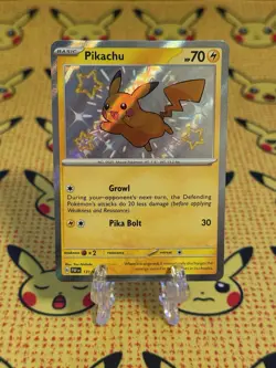 Shiny Pikachu 131/091 SV: Paldean Fates Holo NM Pack Fresh Pokemon TCG - Image 1
