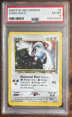 Pokemon TCG PM Lugia Neo Genesis #9 Holo PSA 6 EX MT 🔥🔥 - Image 1