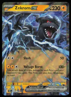 2025 Scarlet & Violet Series - Black Bolt Zekrom ex Double Rare #34 - Image 1
