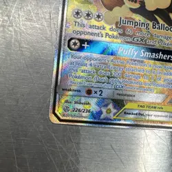 Mega Lopunny & Jigglypuff GX (Alternate Full Art) 226/236 Sm-Cosmic Eclipse Holo - Image 4