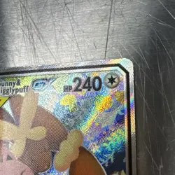 Mega Lopunny & Jigglypuff GX (Alternate Full Art) 226/236 Sm-Cosmic Eclipse Holo - Image 5